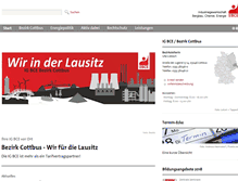 Tablet Screenshot of cottbus.igbce.de